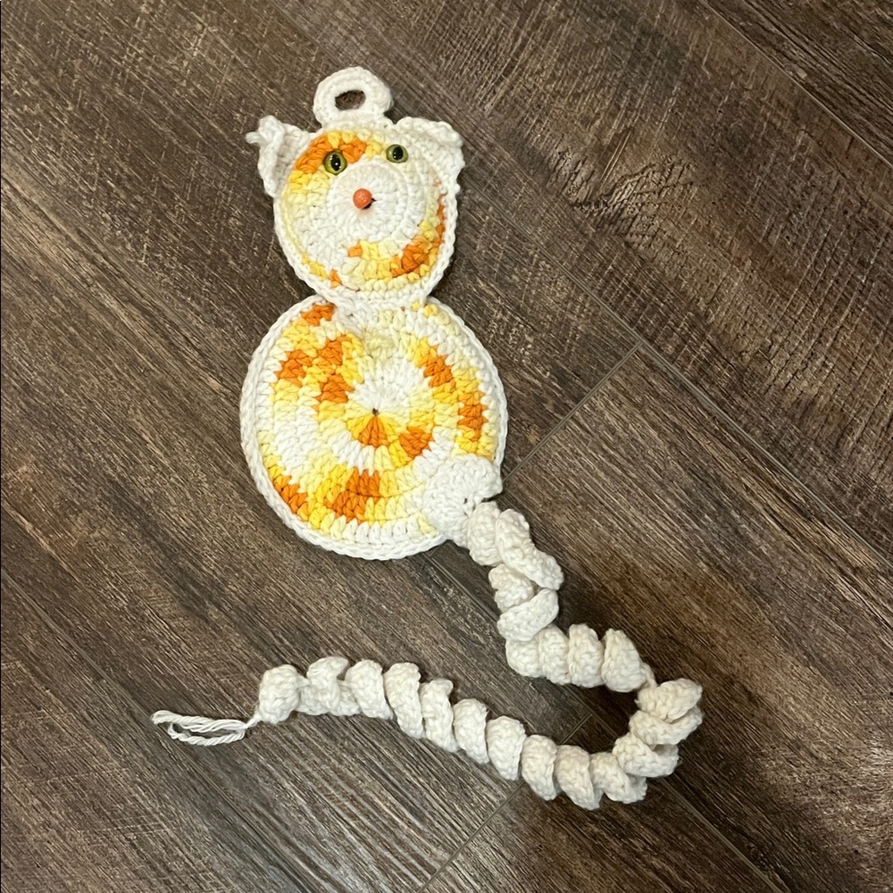 ▫️Crochet Cat Wall Hanging